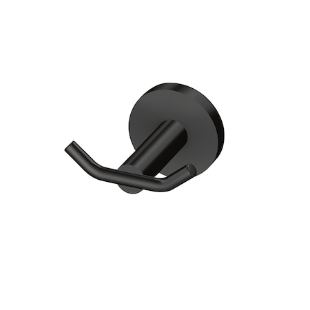 Arlys Matte Black Double Robe Hook